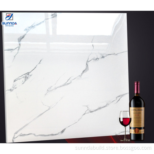 mirror finish anti-dirty living room tiles marble inkjet polished glazed porcelain vetrified floor tile
